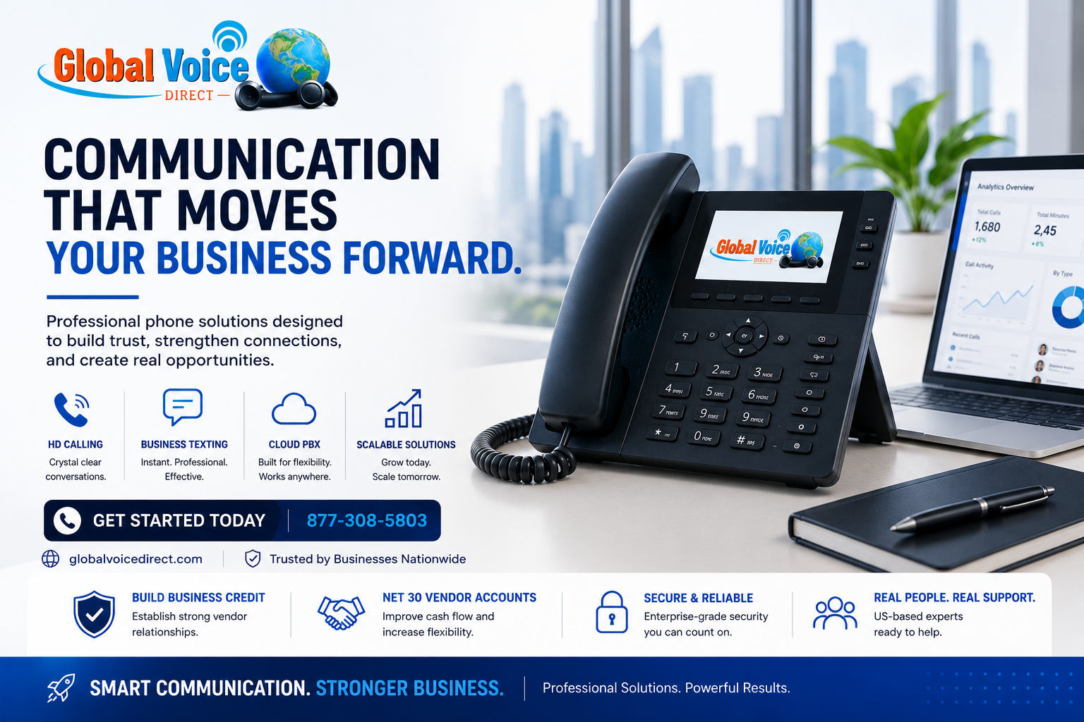 Communication that moves your business forward with professional phone systems